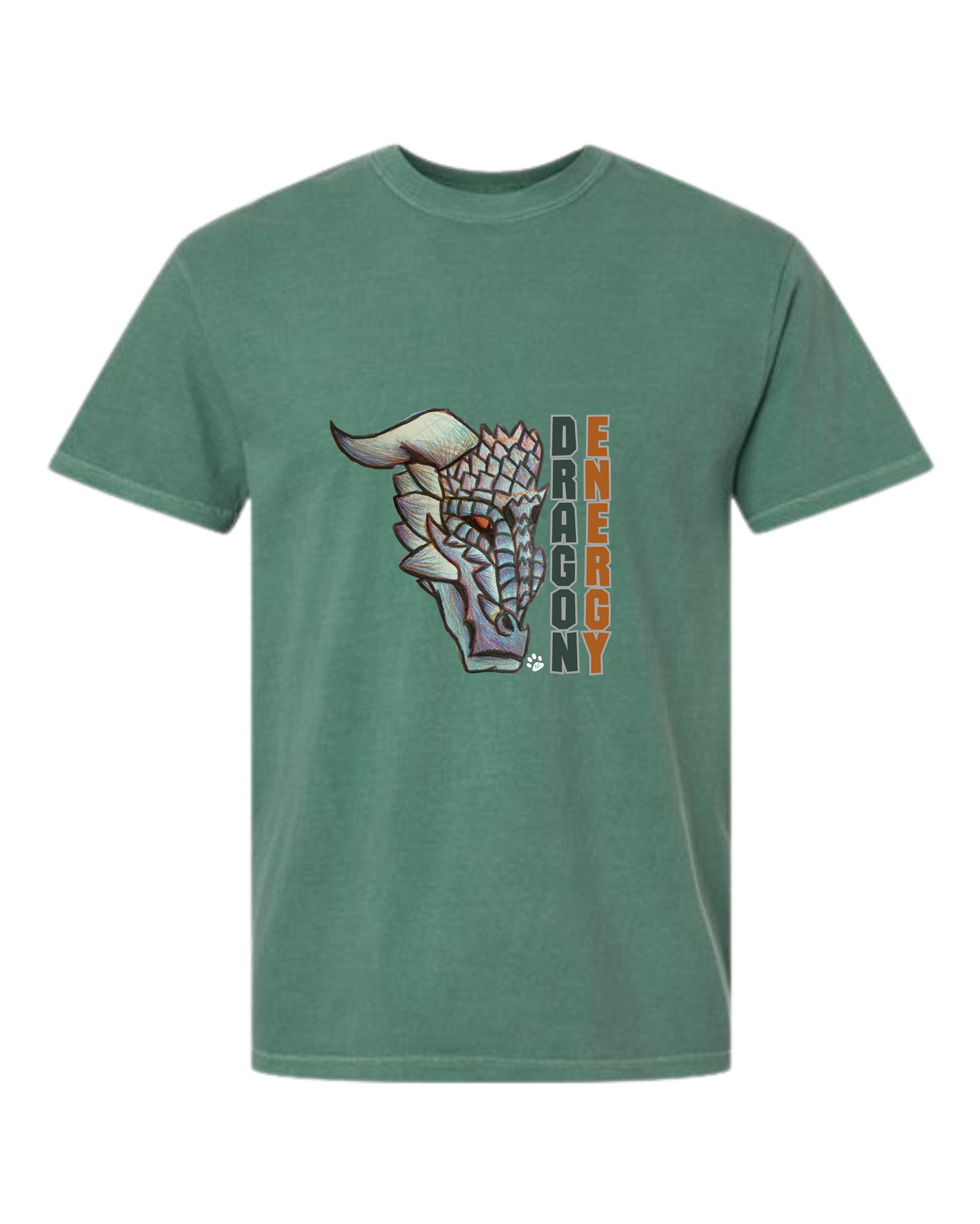 Dragon Energy - Comfort Colors - Heavyweight Unisex Tee - Greens