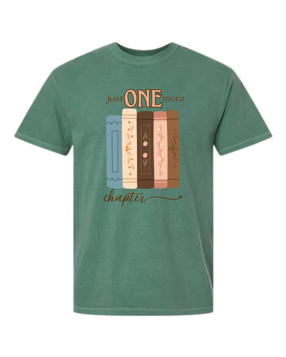 Just One More Chapter - Comfort Colors - Heavyweight Unisex Tee - Greens