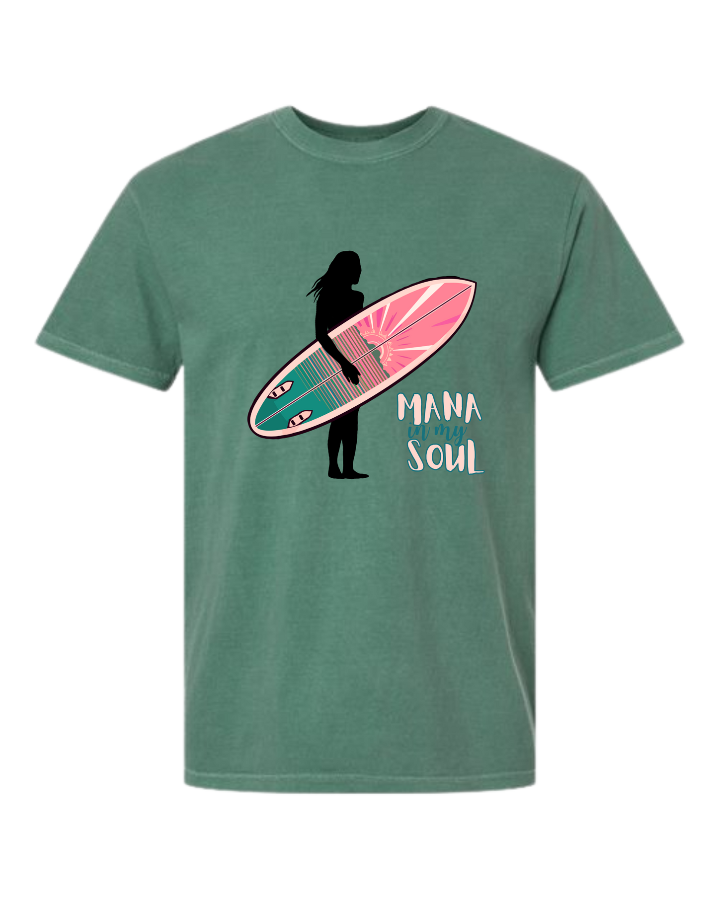 Mana in My Soul - Comfort Colors - Heavyweight Unisex Tee - Greens