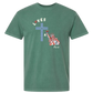 Loves Jesus & America too - Comfort Colors - Heavyweight Unisex Tee - Greens