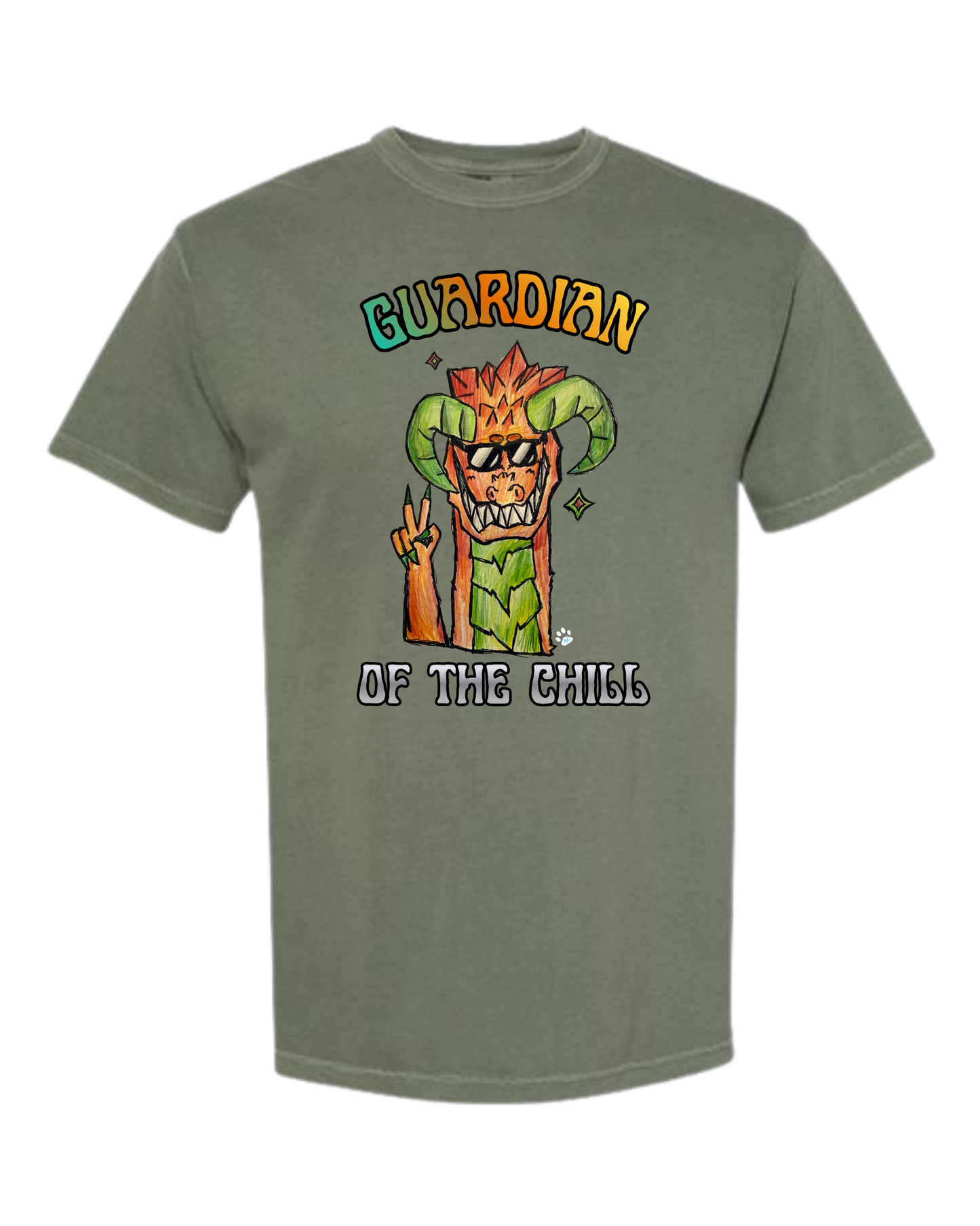 Guardian of The Chill - Comfort Colors - Heavyweight Unisex Tee - Greens