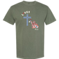 Loves Jesus & America too - Comfort Colors - Heavyweight Unisex Tee - Greens