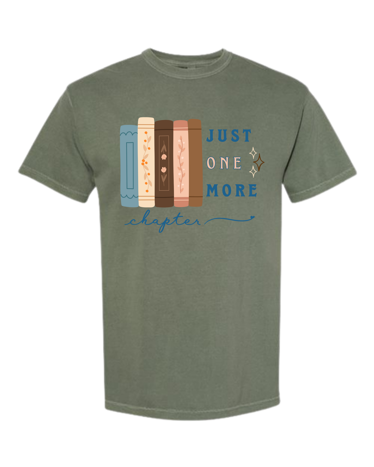 Just One More Chapter - Comfort Colors - Heavyweight Unisex Tee - Greens