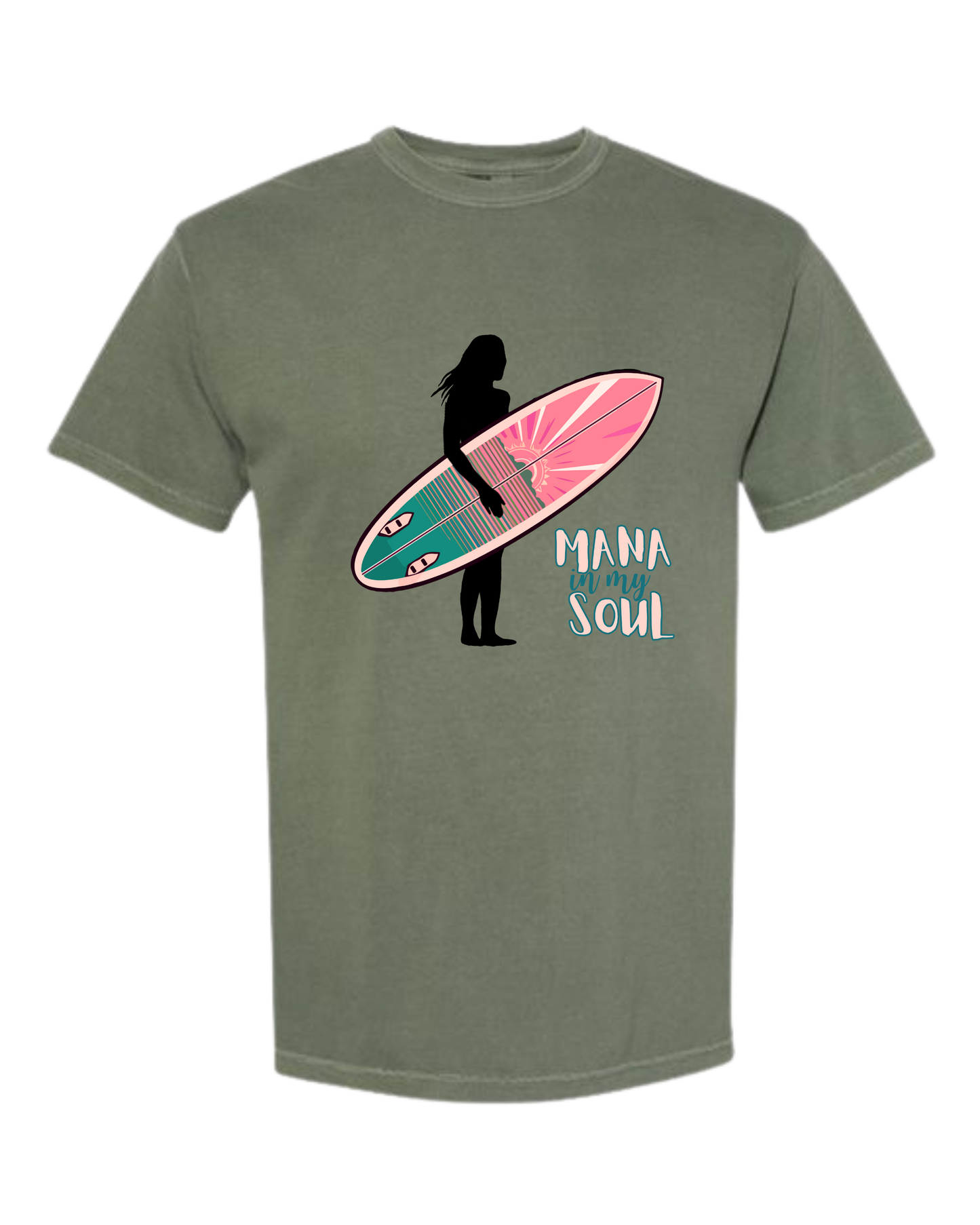 Mana in My Soul - Comfort Colors - Heavyweight Unisex Tee - Greens