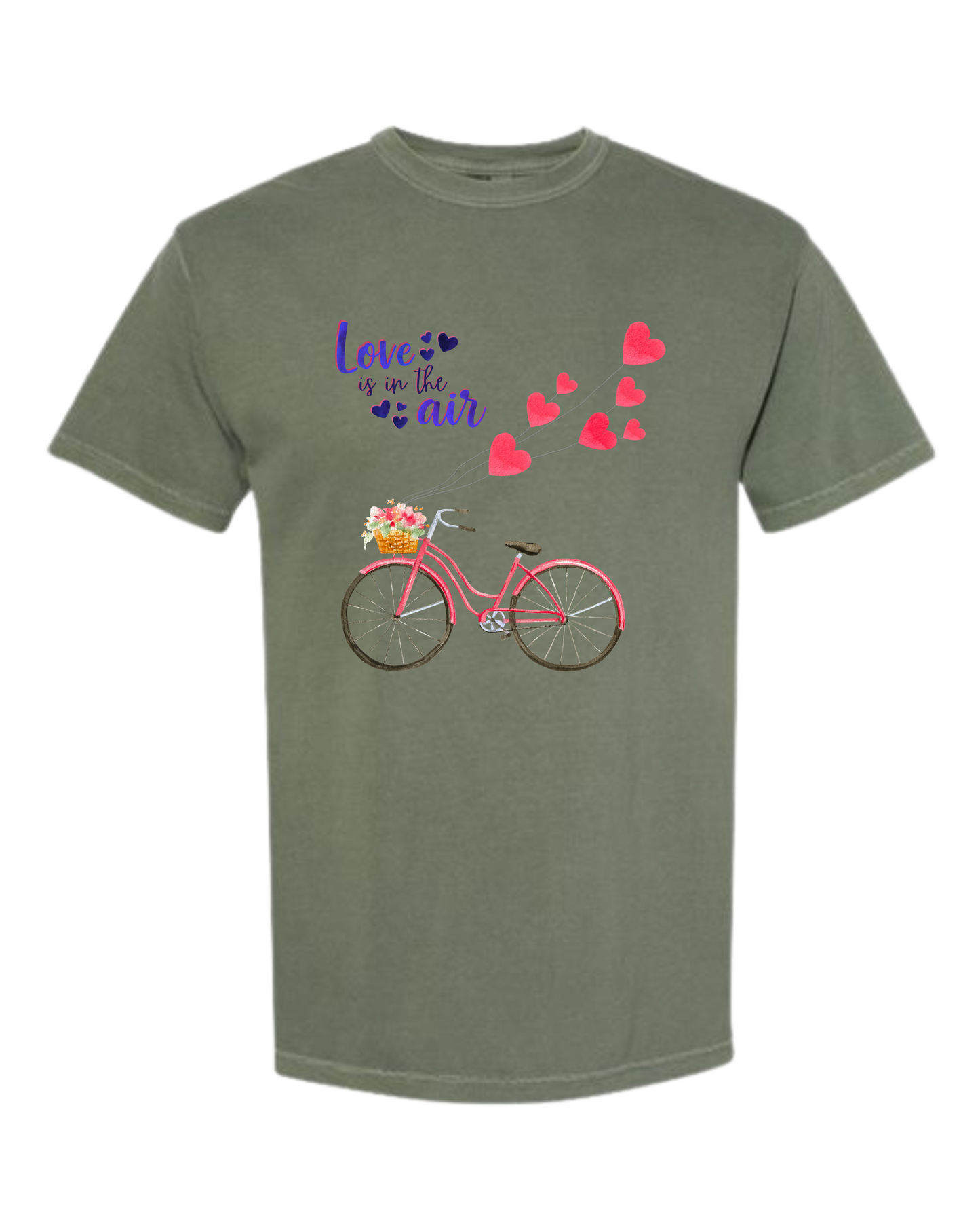 Love is in The Air - Comfort Colors - Heavyweight Unisex Tee - Greens