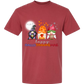 Happy HalloThanksMas Gnomes - Comfort Colors - Heavyweight Unisex Tee - Reds