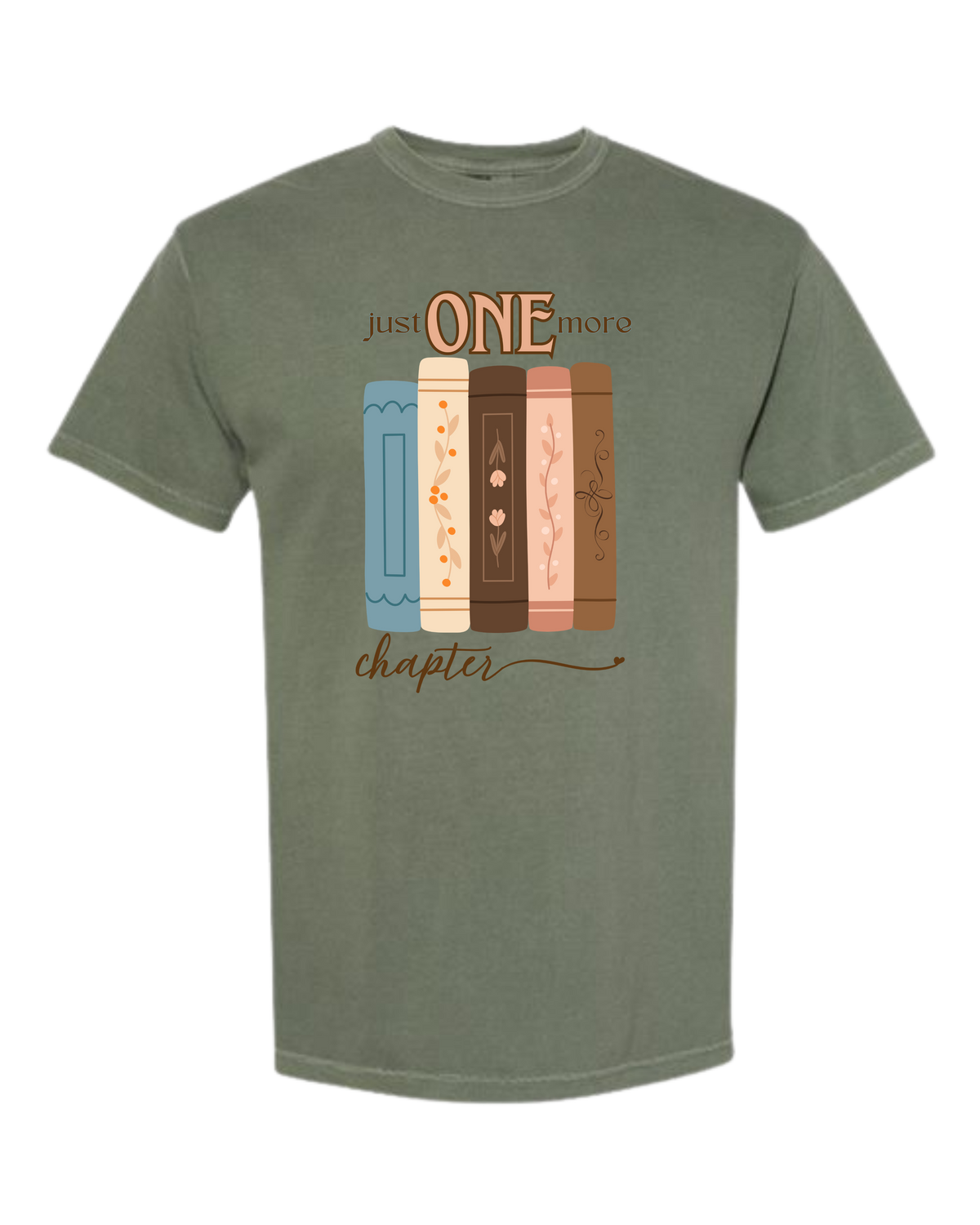 Just One More Chapter - Comfort Colors - Heavyweight Unisex Tee - Greens