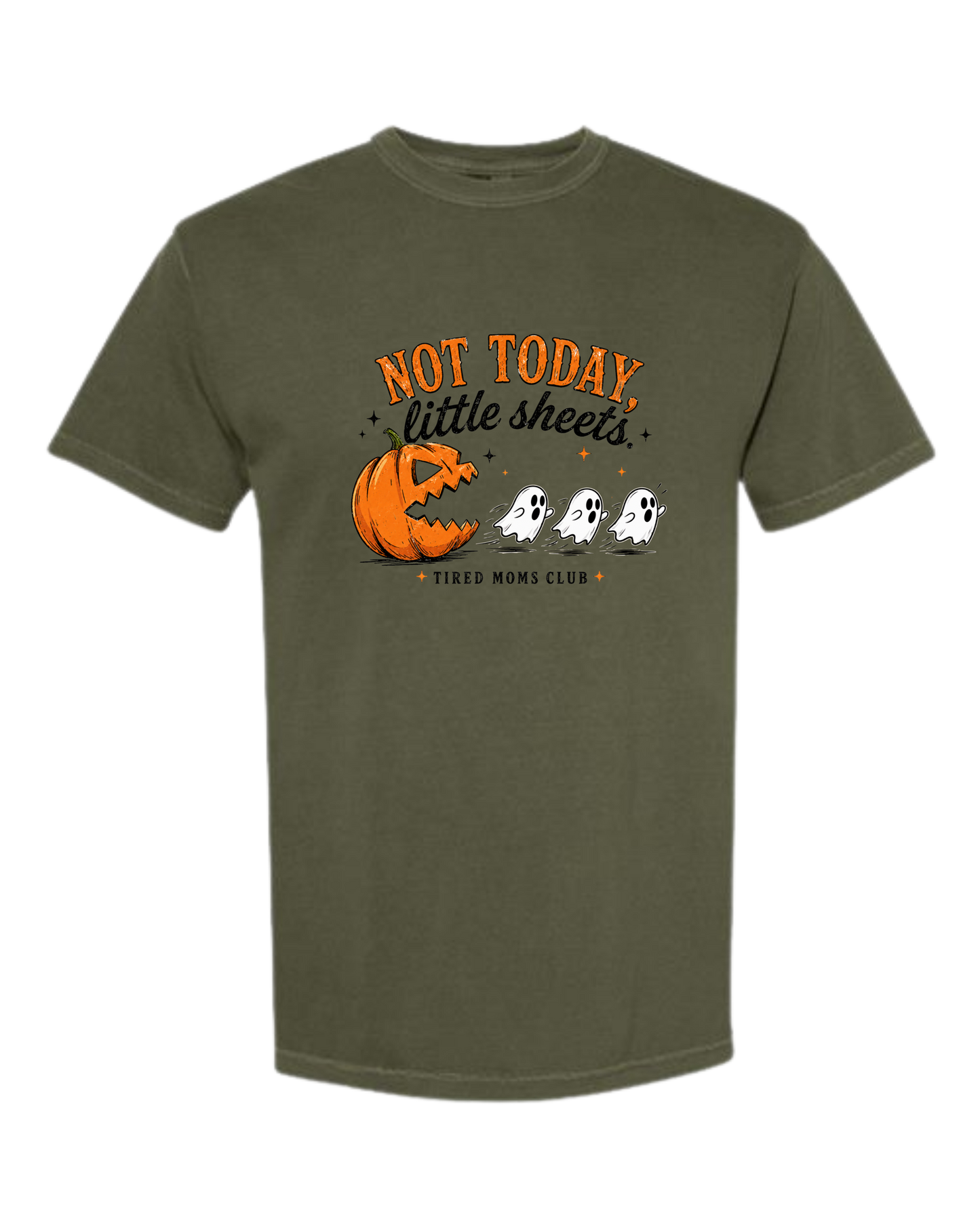 Not Today, Little Sheets - Comfort Colors - Heavyweight Unisex Tee - Greens