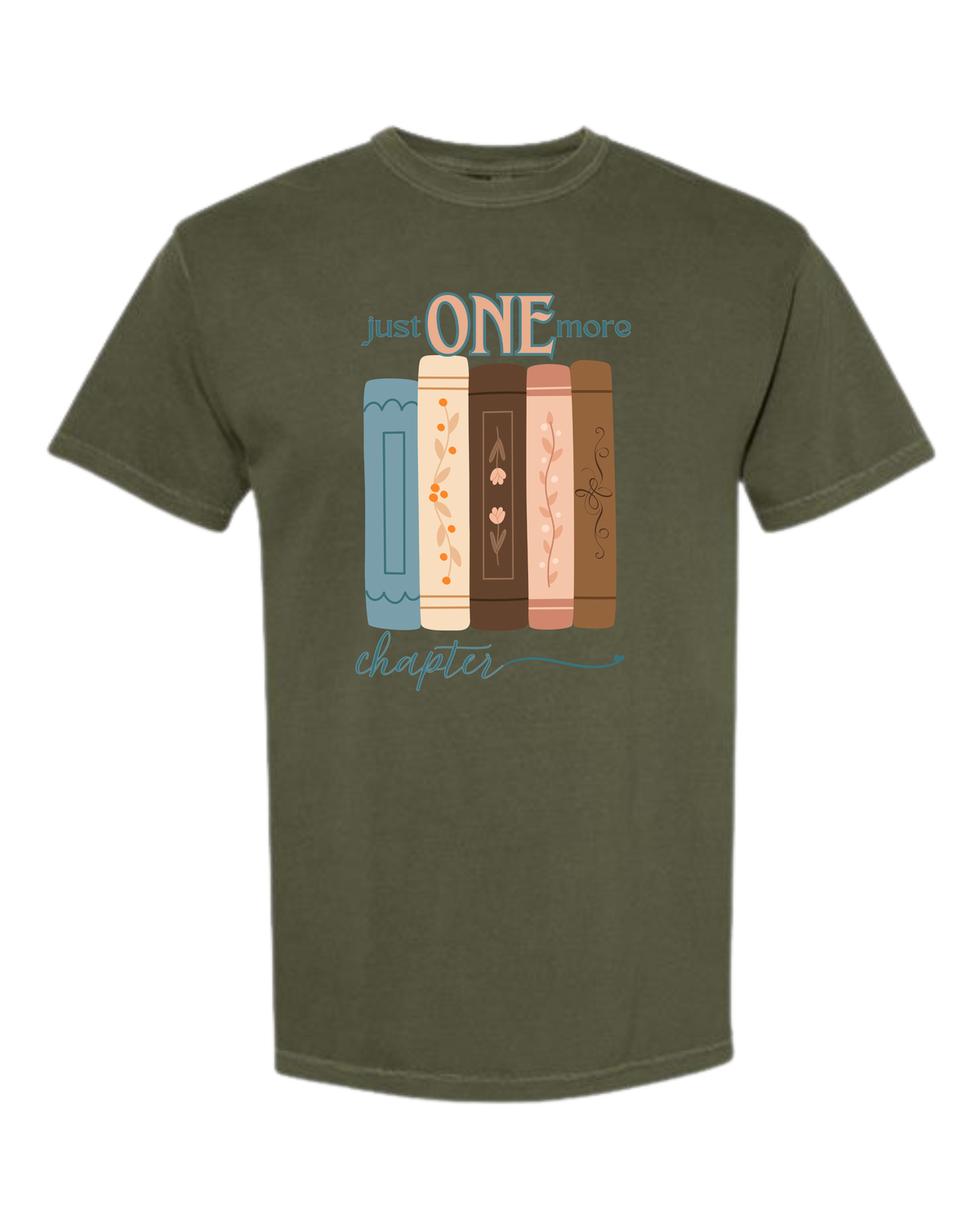 Just One More Chapter - Comfort Colors - Heavyweight Unisex Tee - Greens