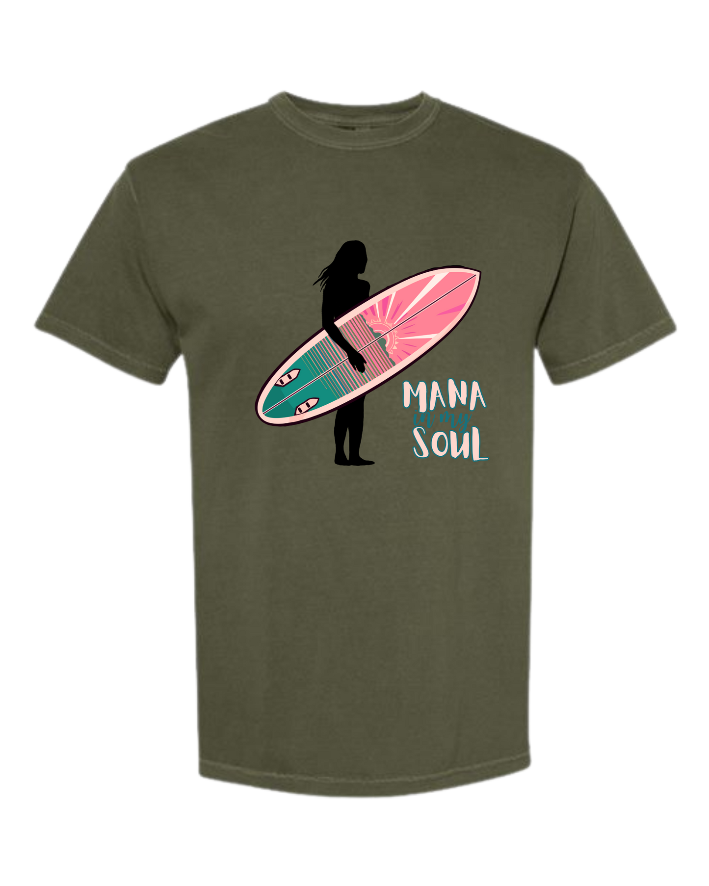 Mana in My Soul - Comfort Colors - Heavyweight Unisex Tee - Greens