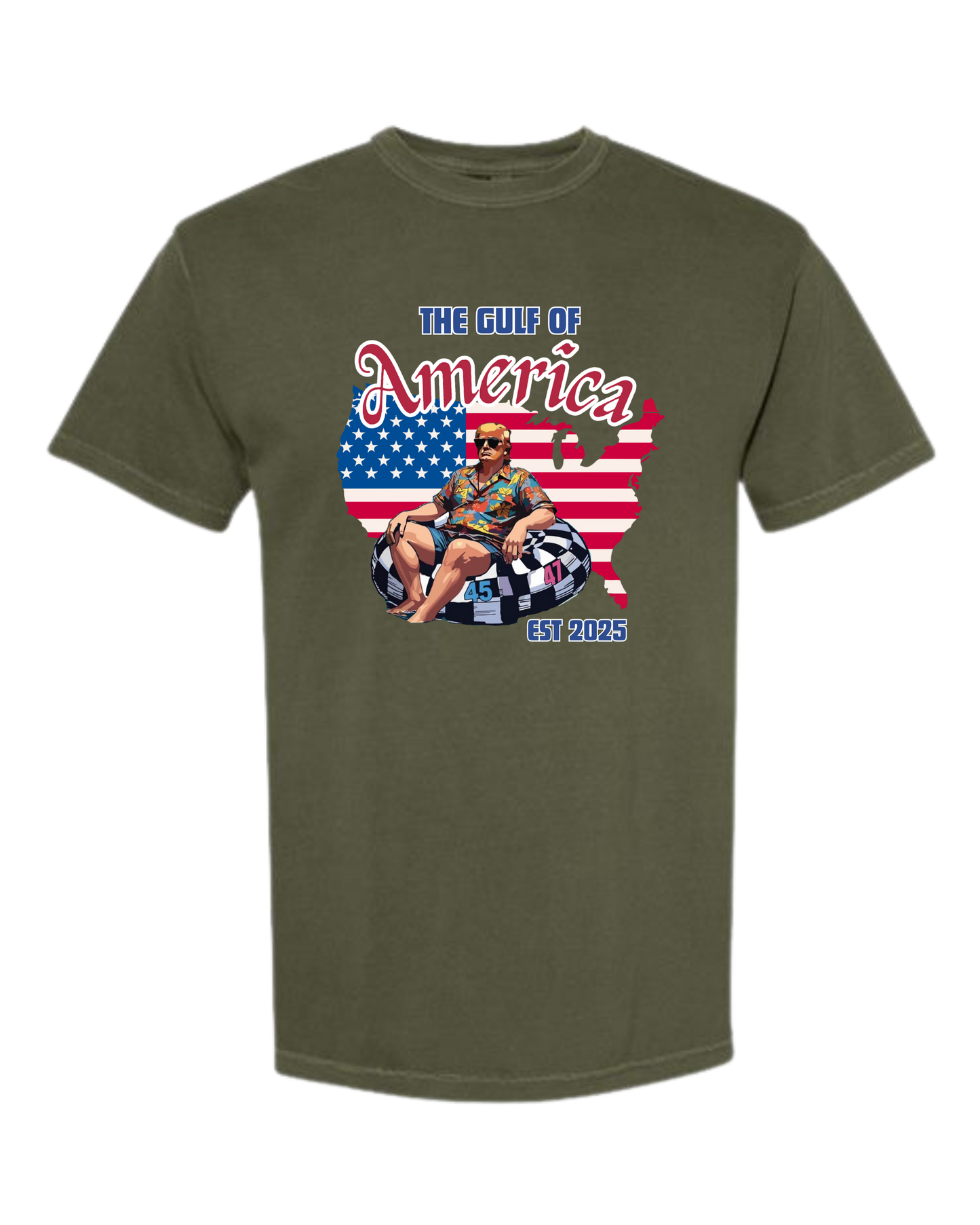 The Gulf of America - Comfort Colors - Heavyweight Unisex Tee - Greens