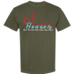 Make Heaven Crowded - Comfort Colors - Heavyweight Unisex Tee - Greens