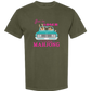 Get in Loser We're Playing Mahjong - Comfort Colors - Heavyweight Unisex Tee - Greens