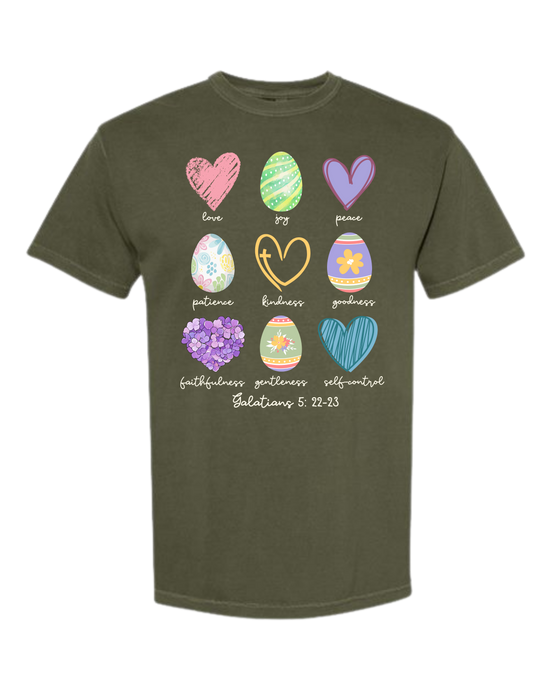 Galatians 5 - Easter - Comfort Colors - Heavyweight Unisex Tee - Greens