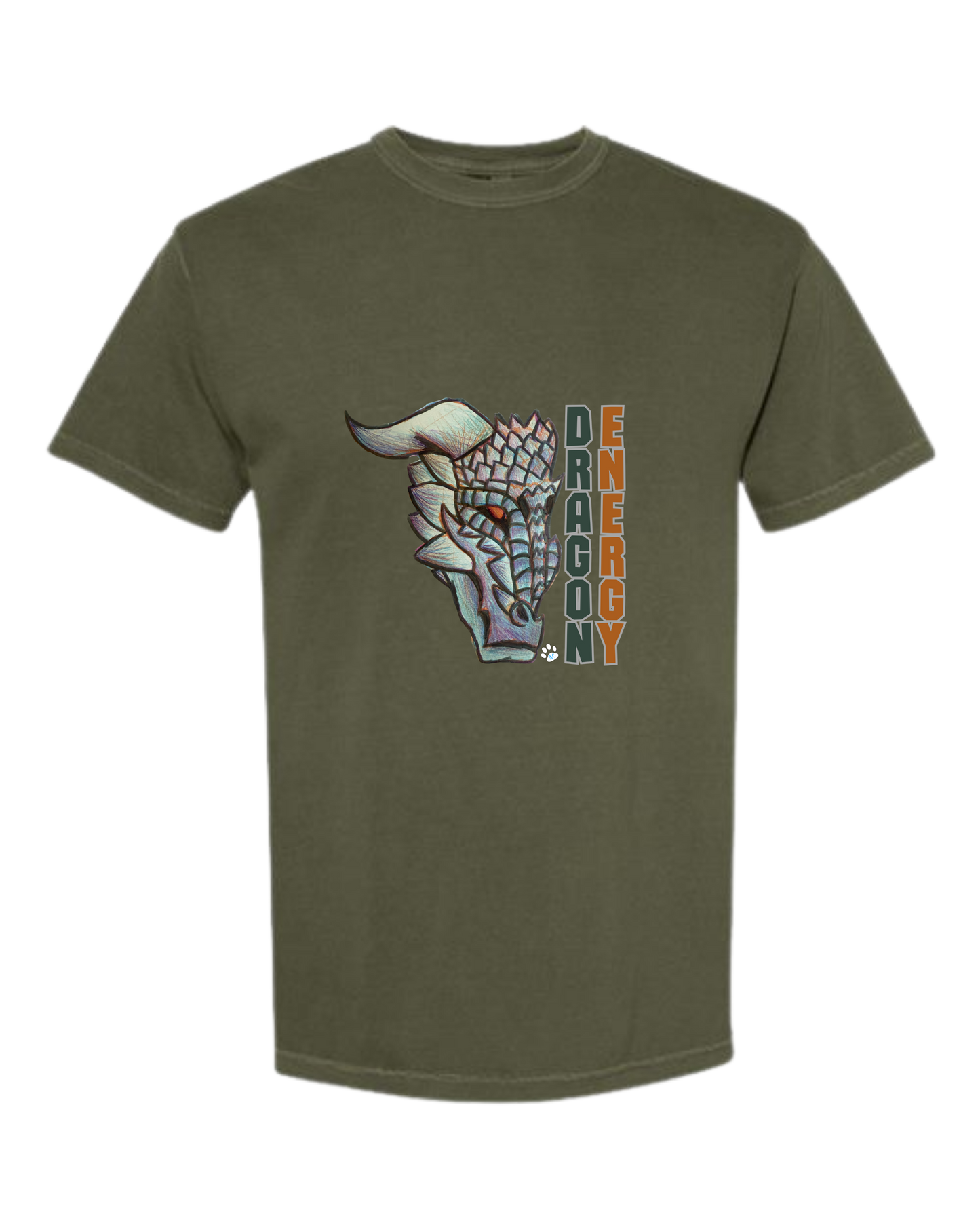 Dragon Energy - Comfort Colors - Heavyweight Unisex Tee - Greens
