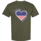 One Nation One Heart - Comfort Colors - Heavyweight Unisex Tee - Greens