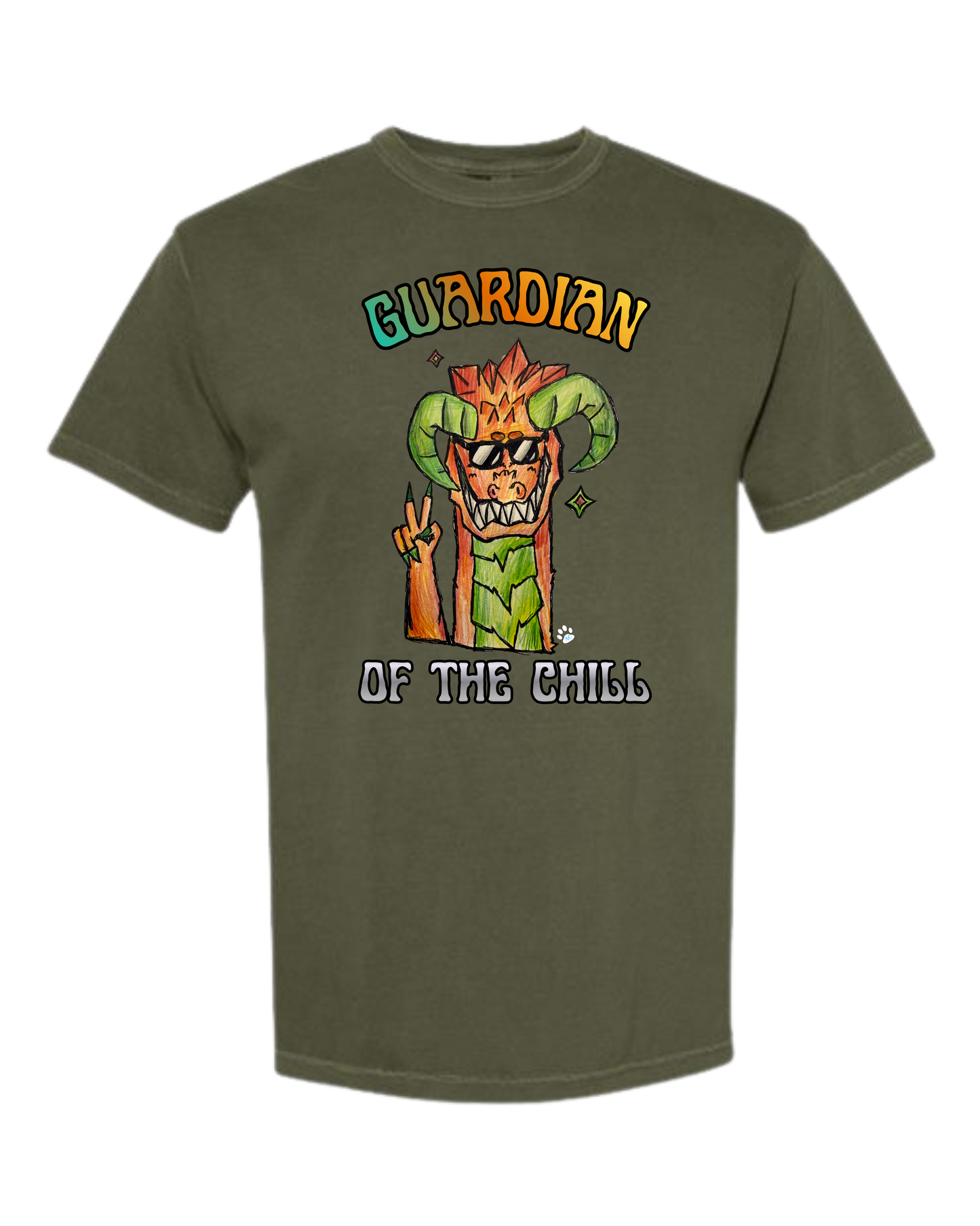 Guardian of The Chill - Comfort Colors - Heavyweight Unisex Tee - Greens