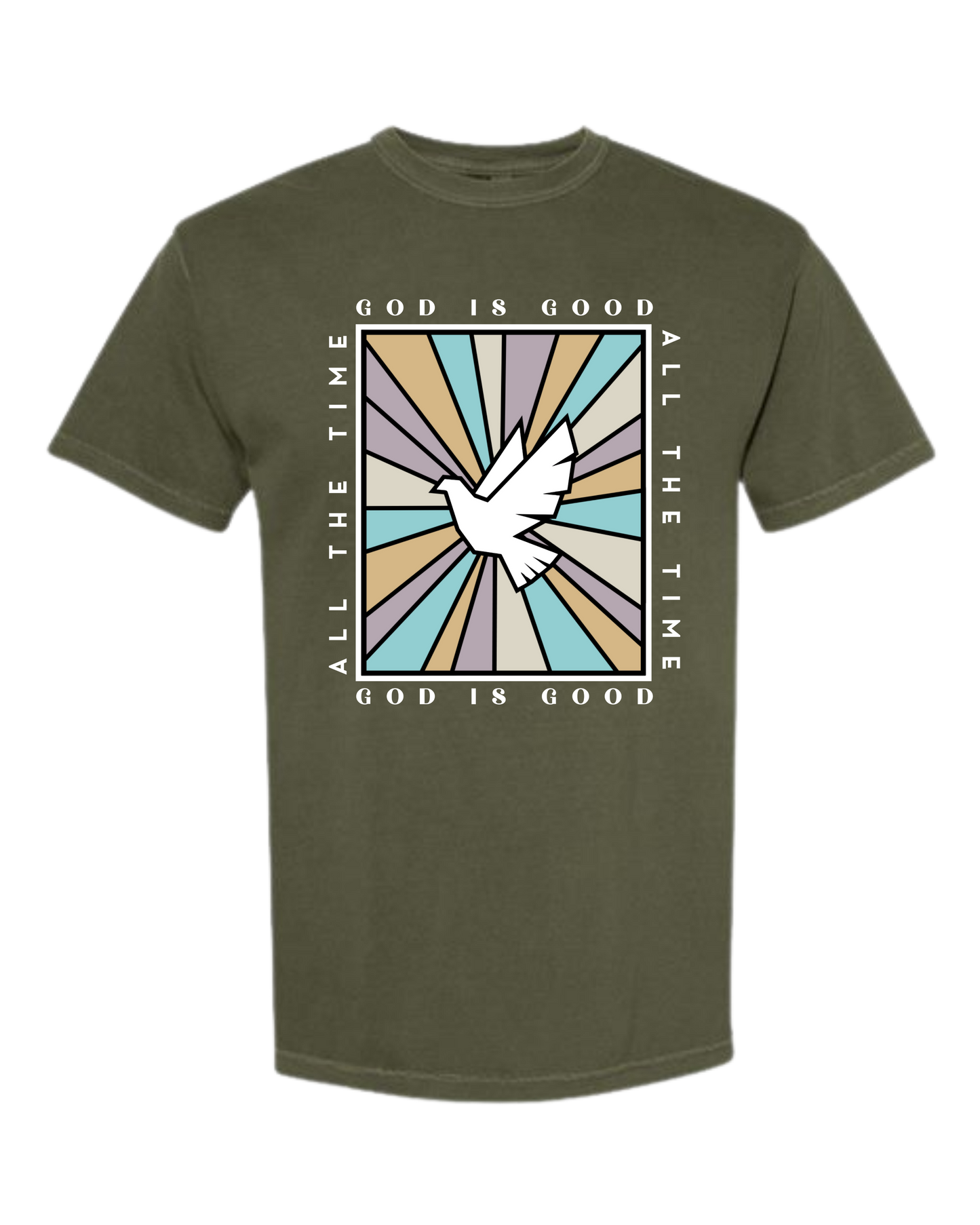 God Is Good - Comfort Colors - Heavyweight Unisex Tee - Greens