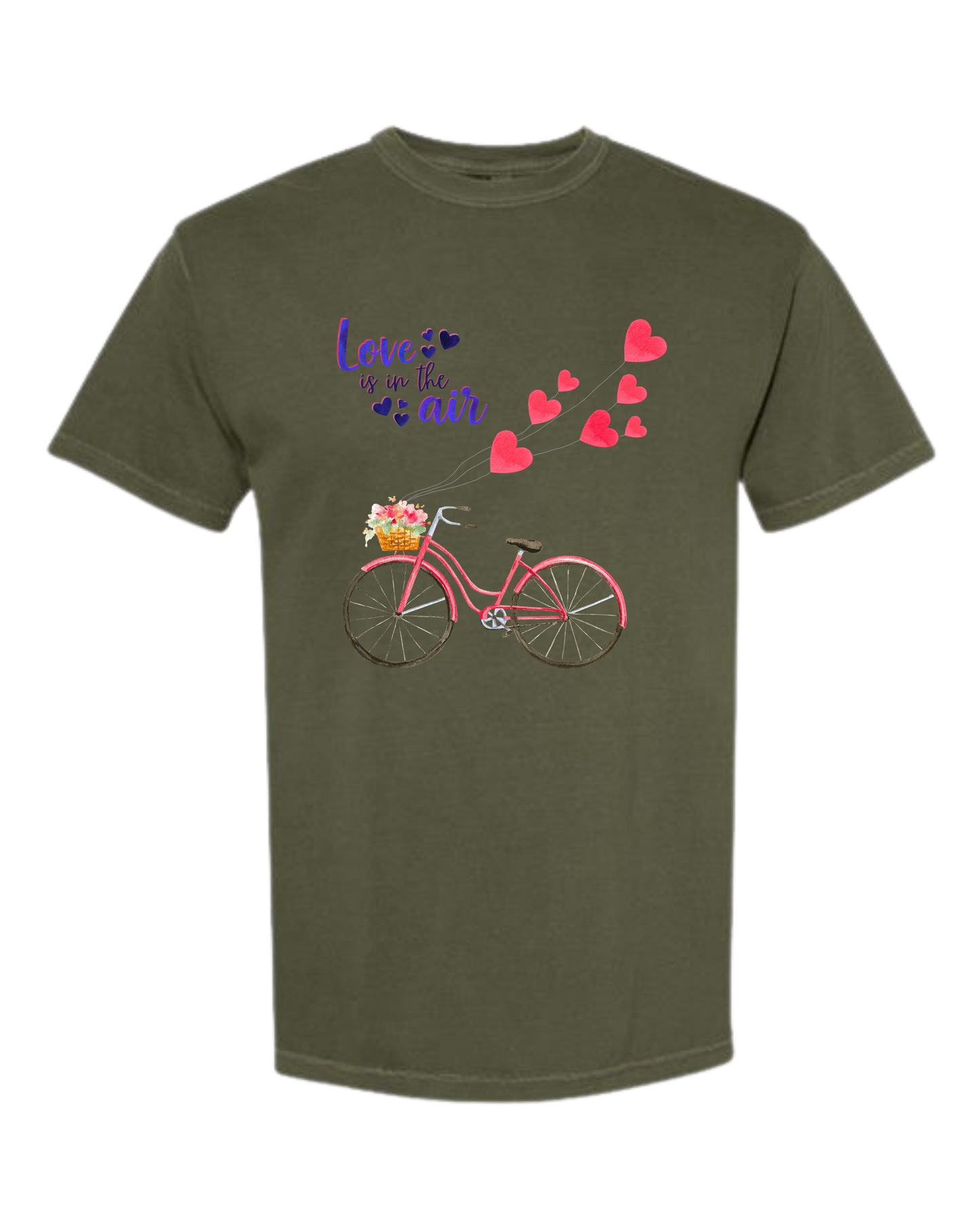 Love is in The Air - Comfort Colors - Heavyweight Unisex Tee - Greens