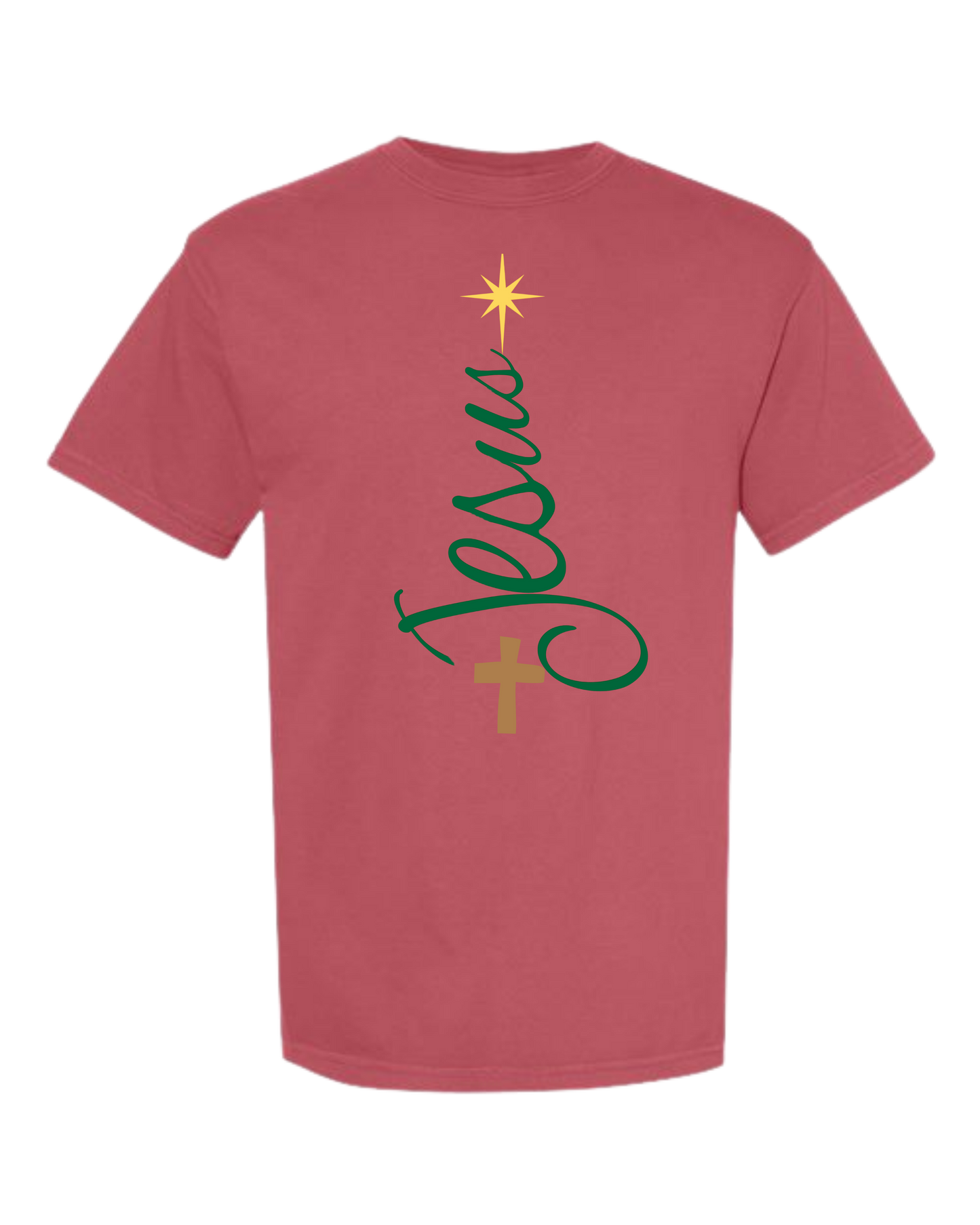 Jesus Tree - Comfort Colors - Heavyweight Unisex Tee - Reds
