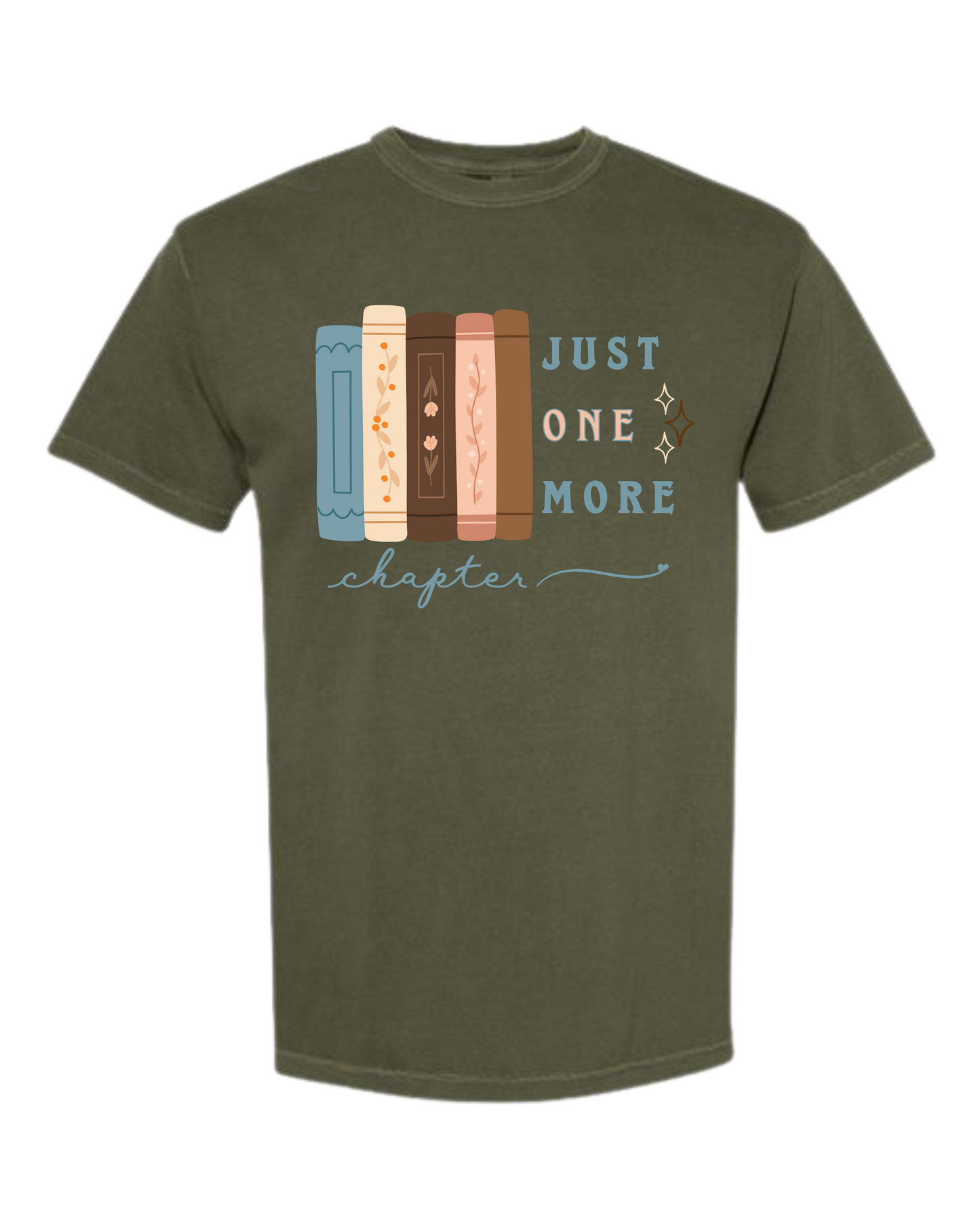 Just One More Chapter - Comfort Colors - Heavyweight Unisex Tee - Greens