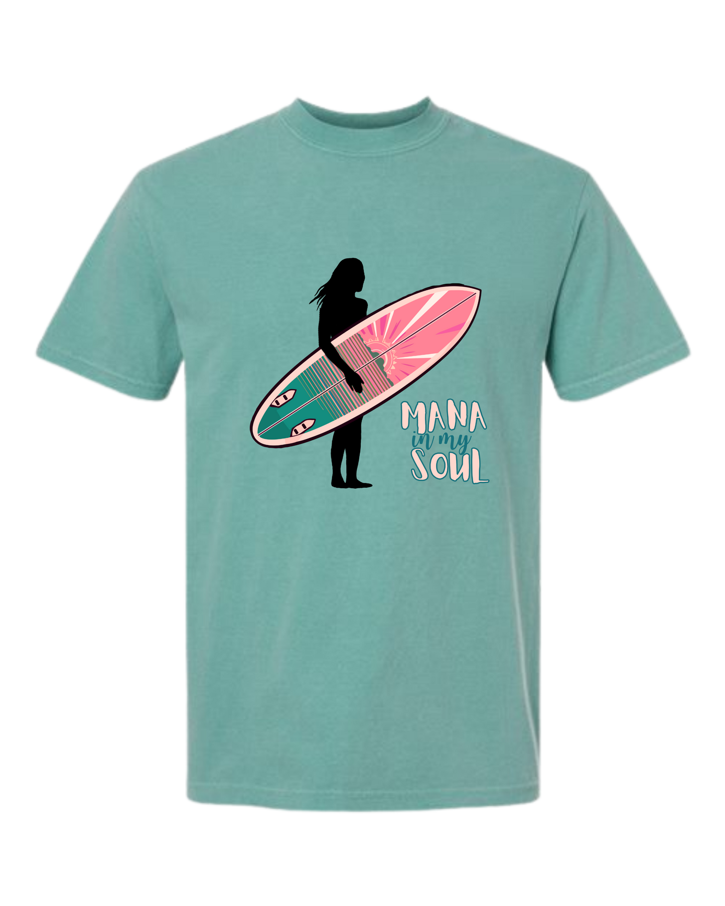 Mana in My Soul - Comfort Colors - Heavyweight Unisex Tee - Greens
