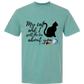 My Cat and I spill the tea about you - Comfort Colors - Heavyweight Unisex Tee - Greens