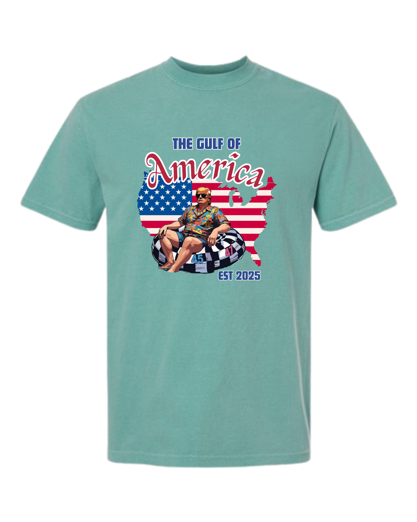 The Gulf of America - Comfort Colors - Heavyweight Unisex Tee - Greens