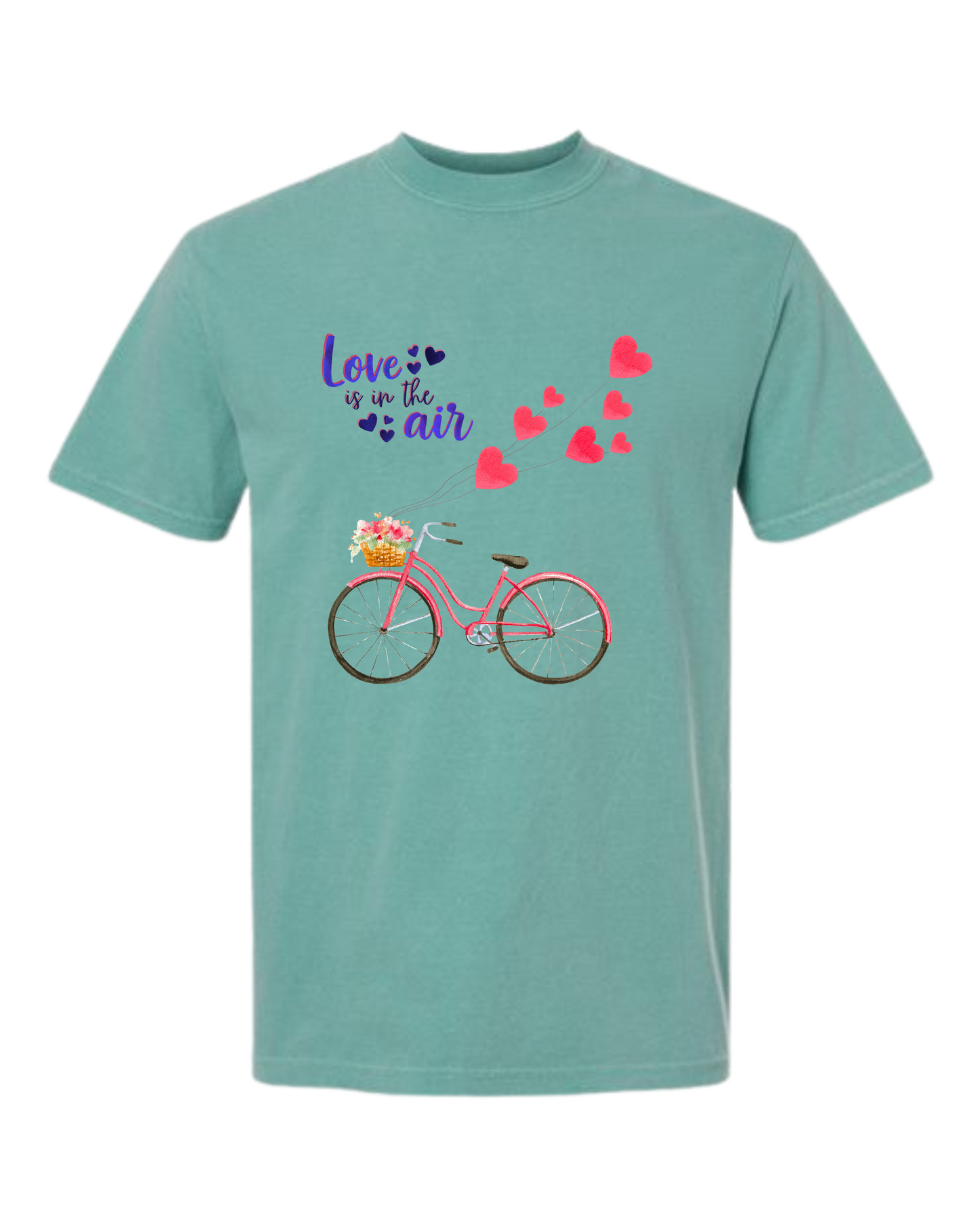 Love is in The Air - Comfort Colors - Heavyweight Unisex Tee - Greens