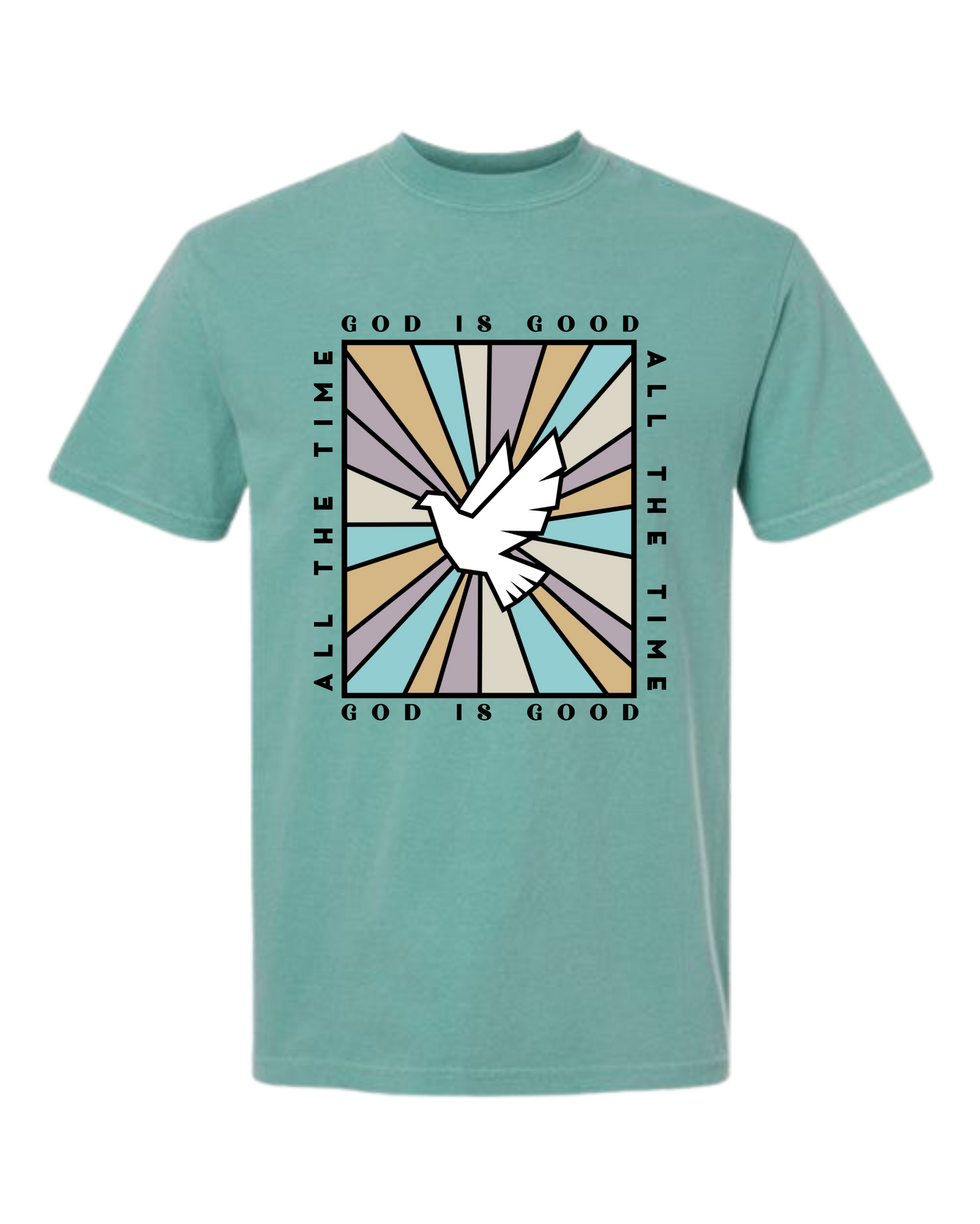 God Is Good - Comfort Colors - Heavyweight Unisex Tee - Greens