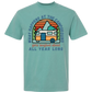 What Happens At The Campground - Comfort Colors - Heavyweight Unisex Tee - Greens