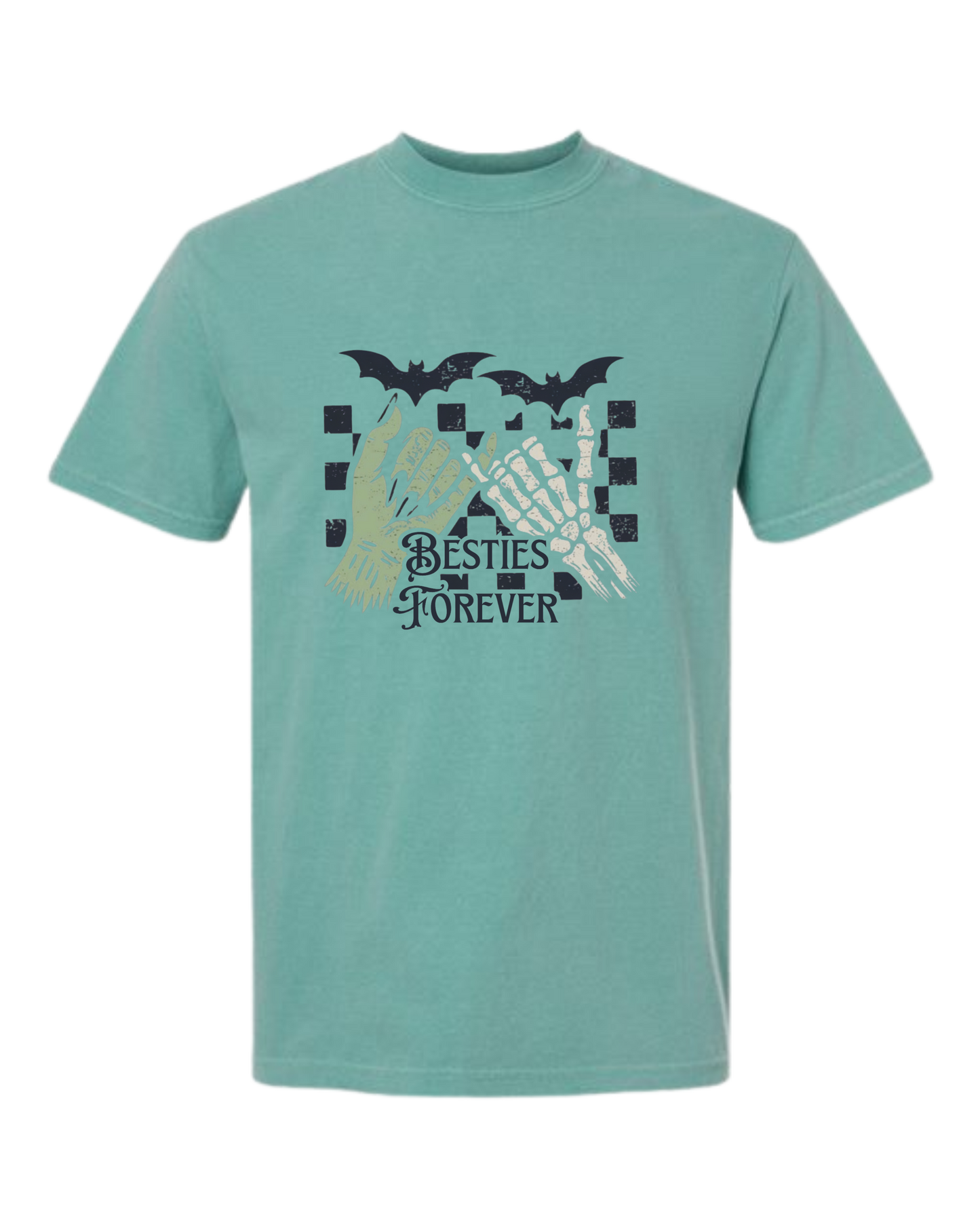 Besties Forever - Comfort Colors - Heavyweight Unisex Tee - Greens