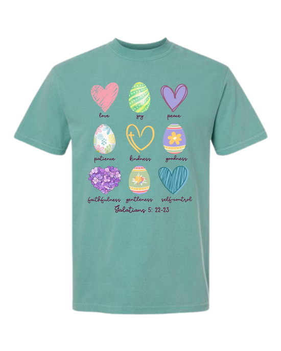 Galatians 5 - Easter - Comfort Colors - Heavyweight Unisex Tee - Greens