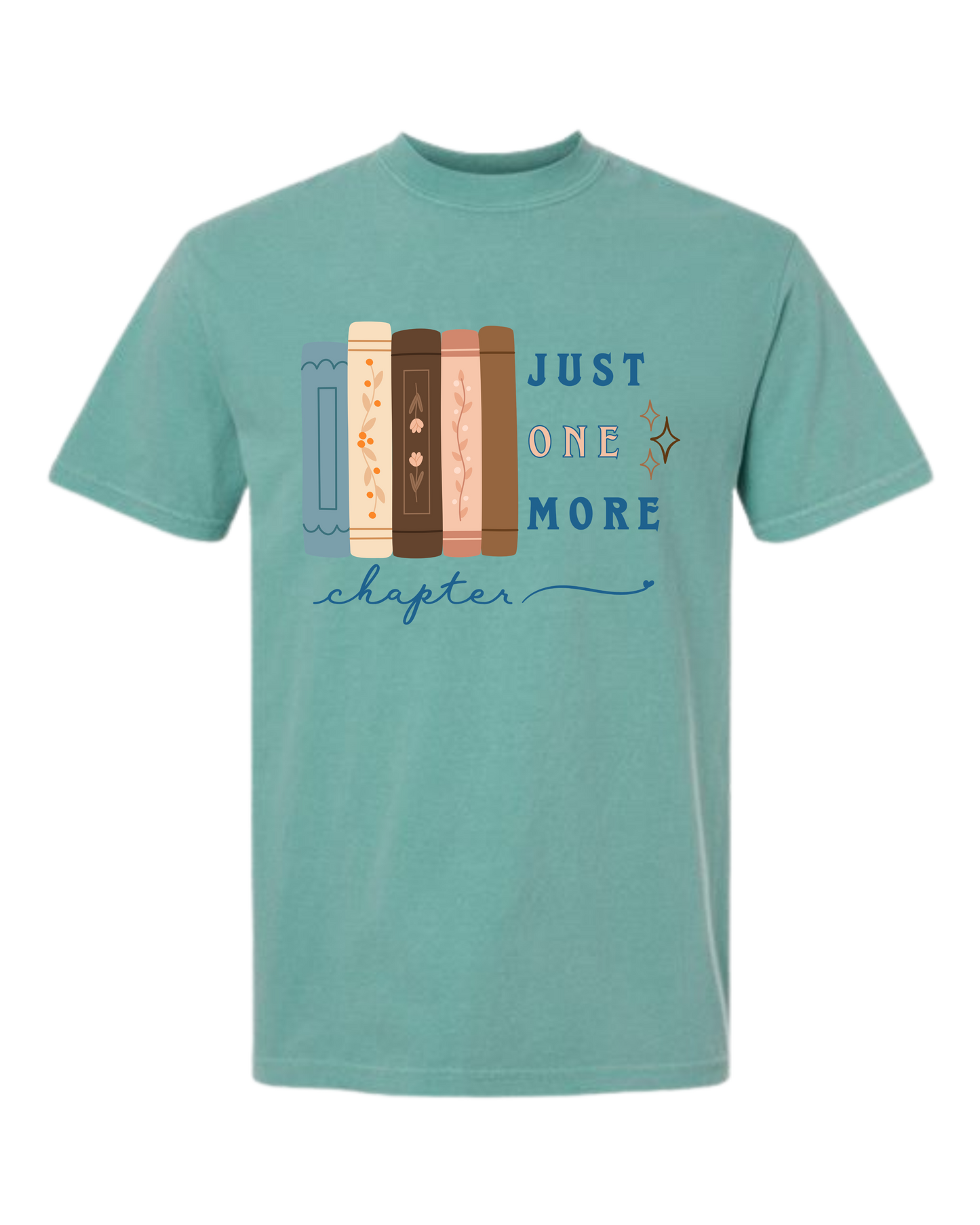 Just One More Chapter - Comfort Colors - Heavyweight Unisex Tee - Greens