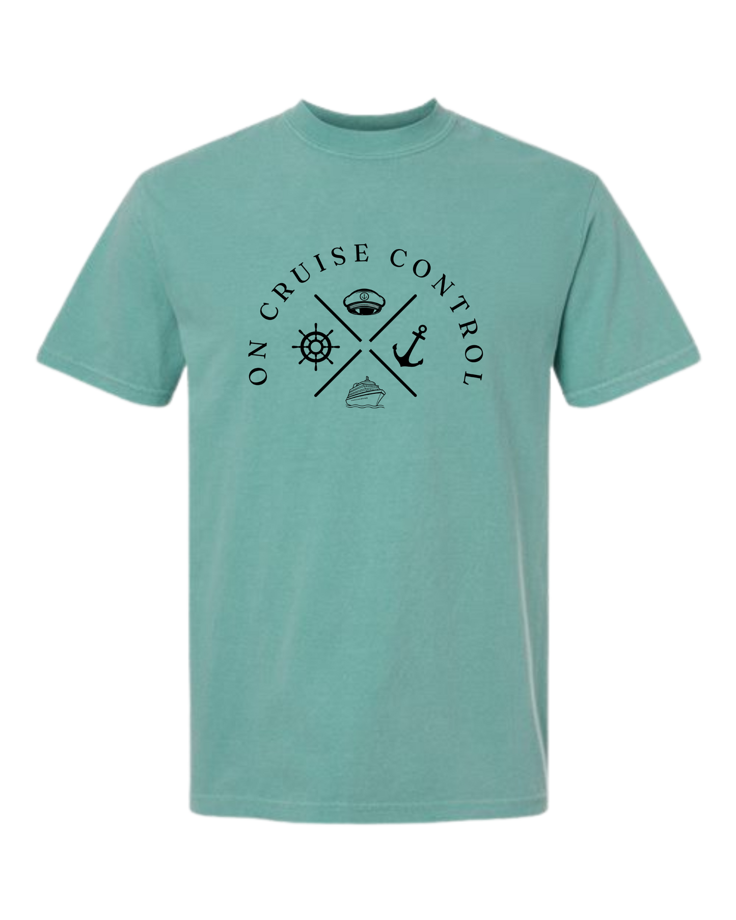 On Cruise Control - Comfort Colors - Heavyweight Unisex Tee - Greens