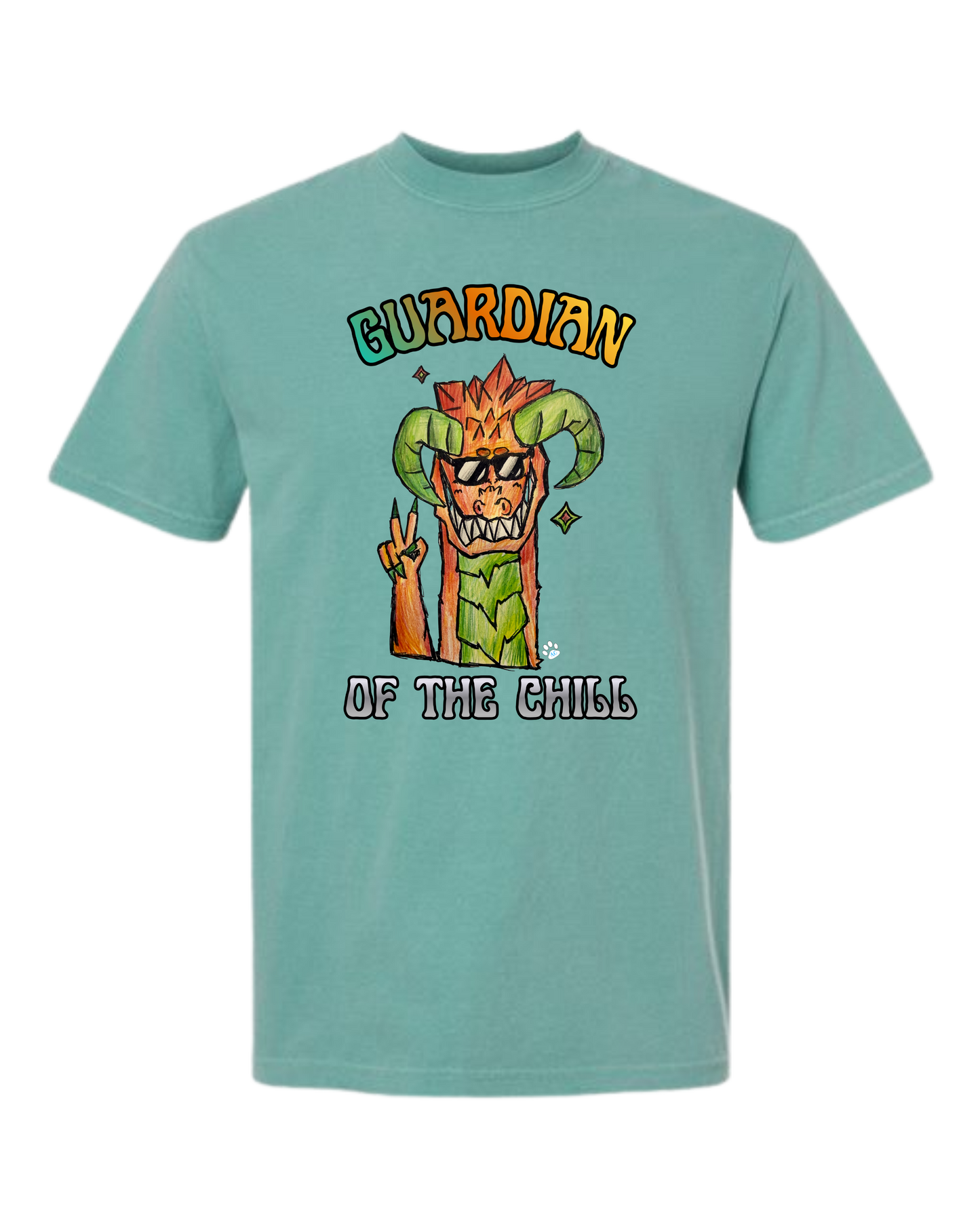 Guardian of The Chill - Comfort Colors - Heavyweight Unisex Tee - Greens