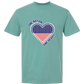 One Nation One Heart - Comfort Colors - Heavyweight Unisex Tee - Greens