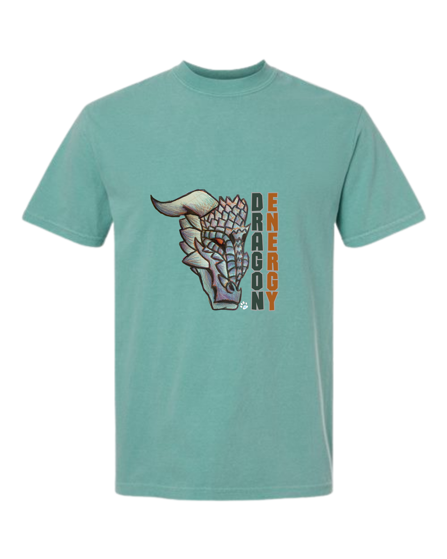 Dragon Energy - Comfort Colors - Heavyweight Unisex Tee - Greens
