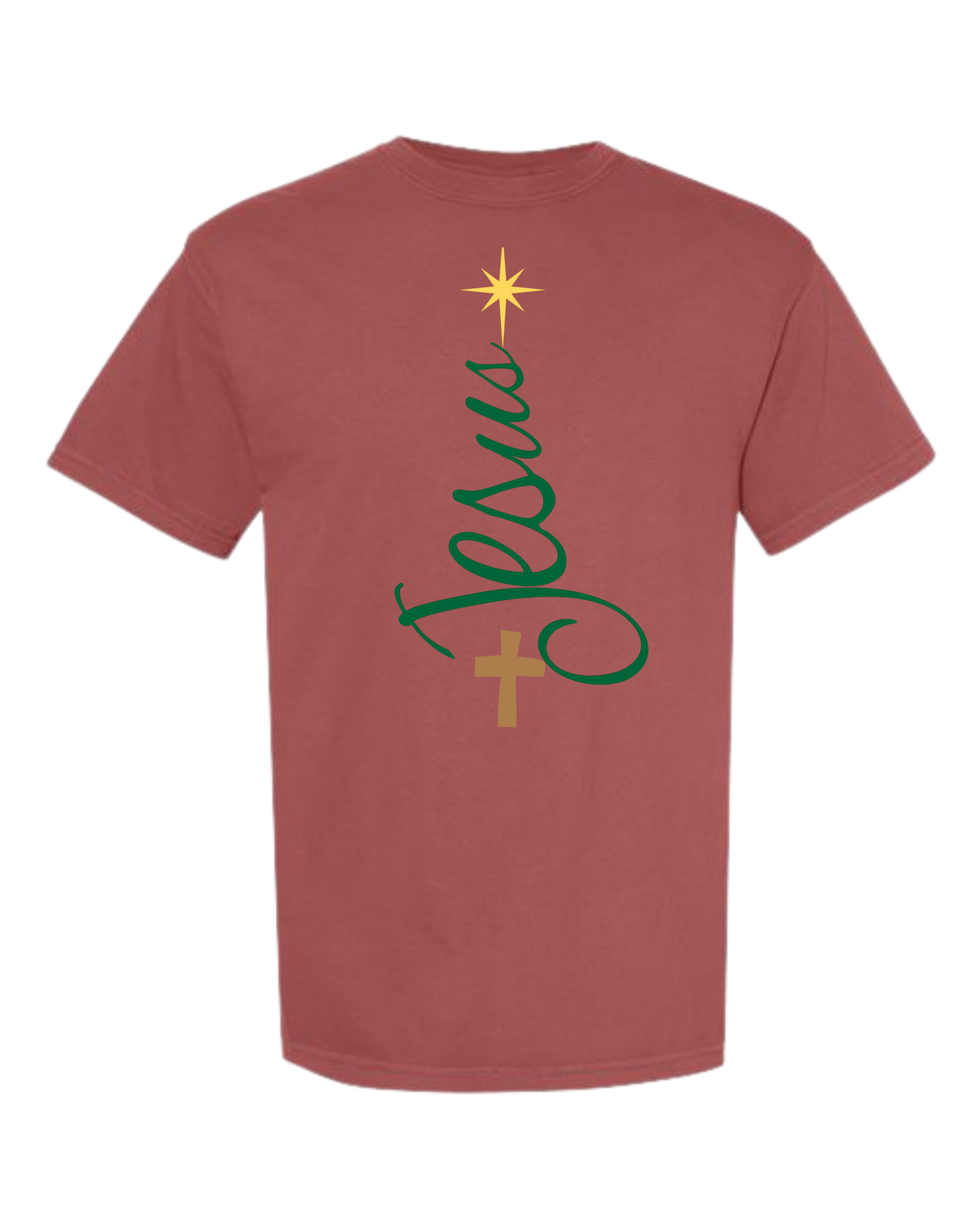 Jesus Tree - Comfort Colors - Heavyweight Unisex Tee - Reds
