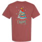 All Booked For Christmas - Comfort Colors - Heavyweight Unisex Tee - Reds