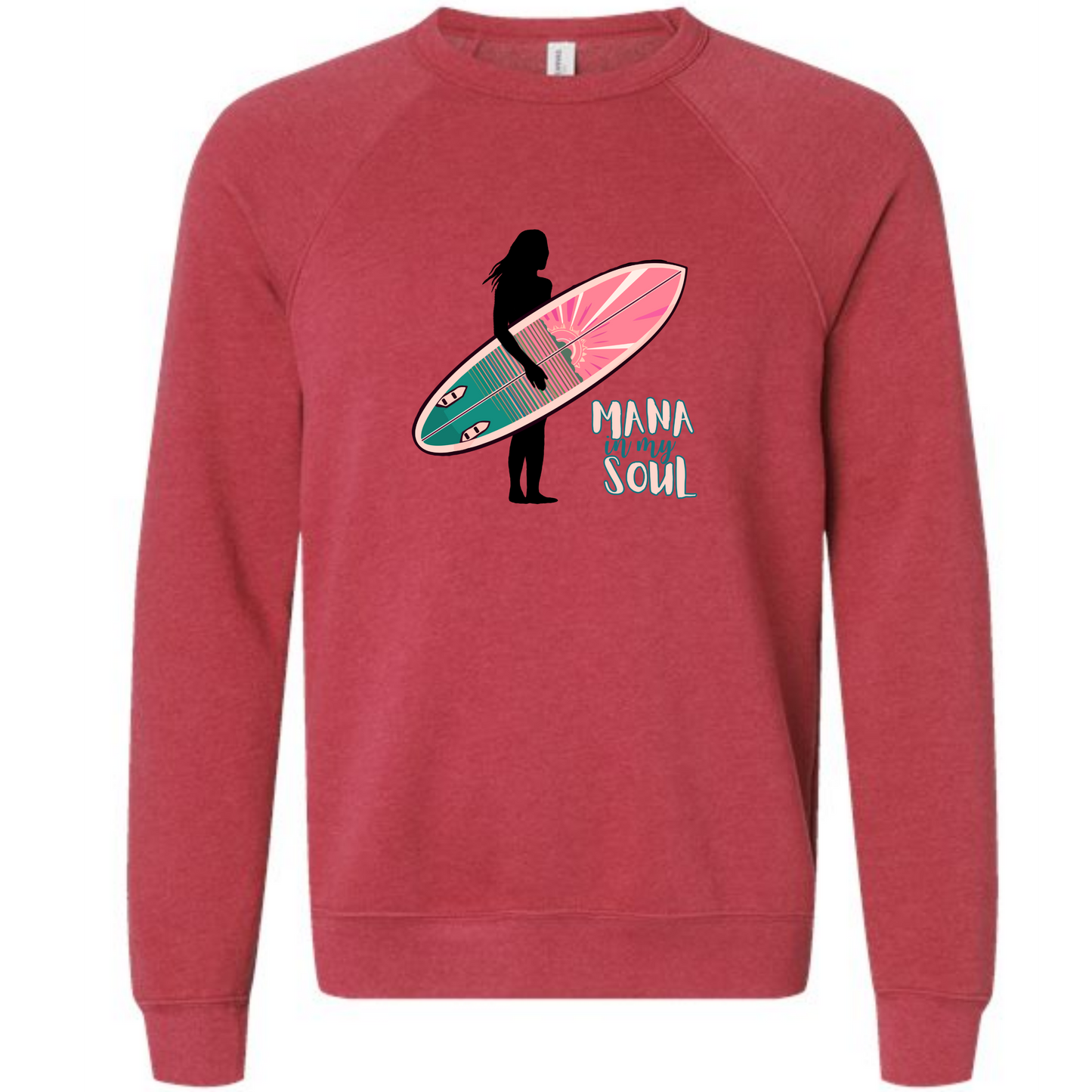 Mana in My Soul - Sponge Fleece Raglan Sweatshirt - Assorted Colors