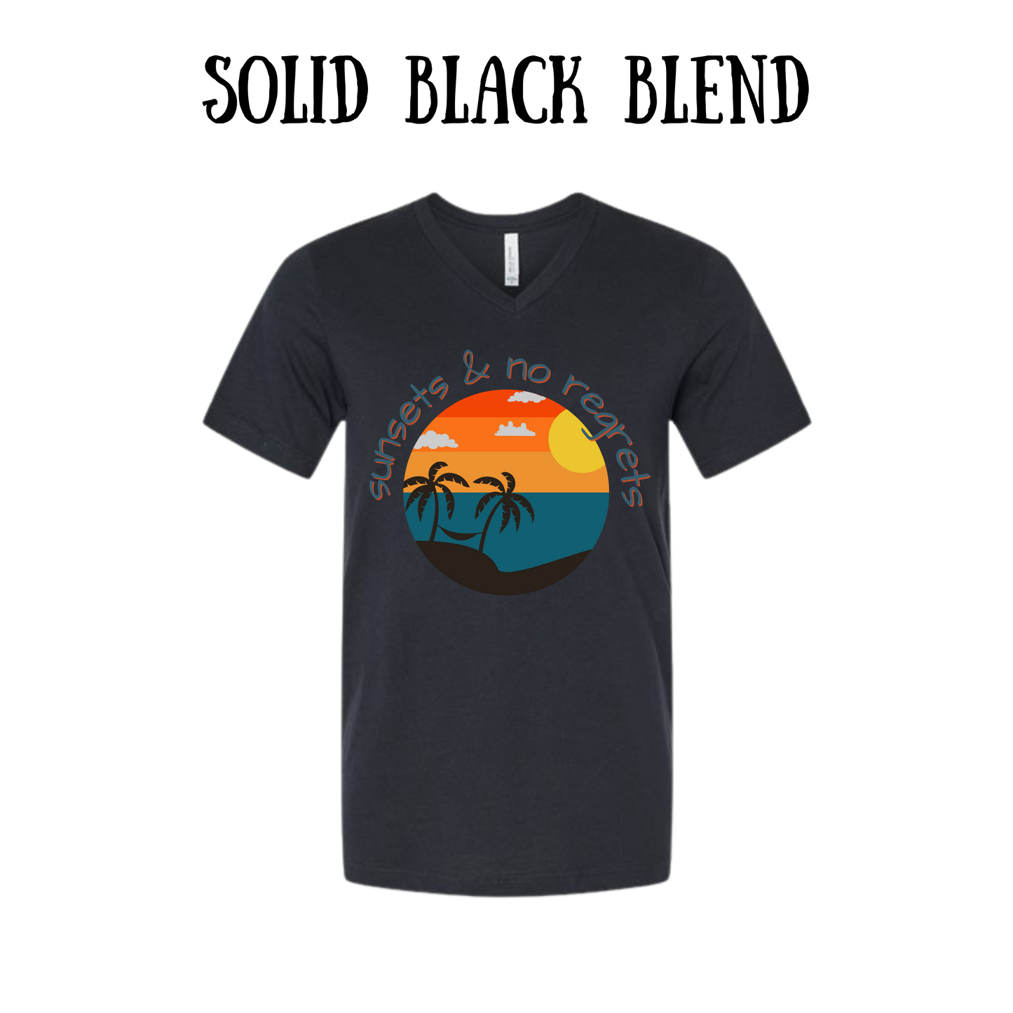 VP - Sunsets & No Regrets - Unisex V-Neck - Neutral Colors