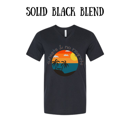 VP - Sunsets & No Regrets - Unisex V-Neck - Neutral Colors
