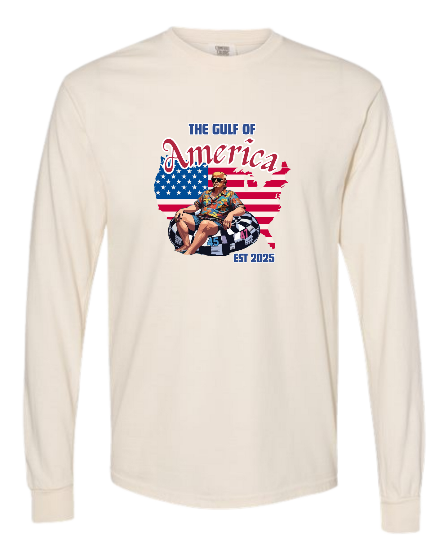 The Gulf of America - Comfort Colors - Heavyweight Long Sleeve Tee - Neutral Colors