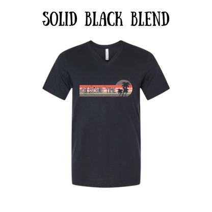 VP - On Island Time - Unisex V-Neck - Neutral Colors