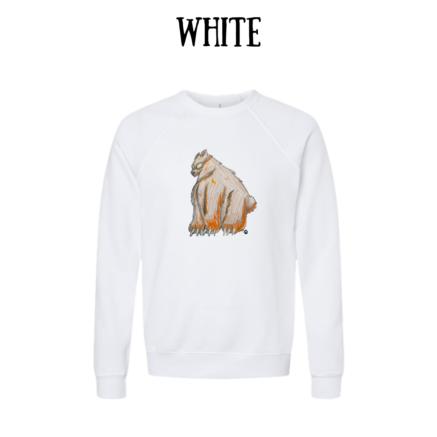 AC - Muscle Bear - Sponge Fleece Raglan Sweatshirt - Greens, Neutrals