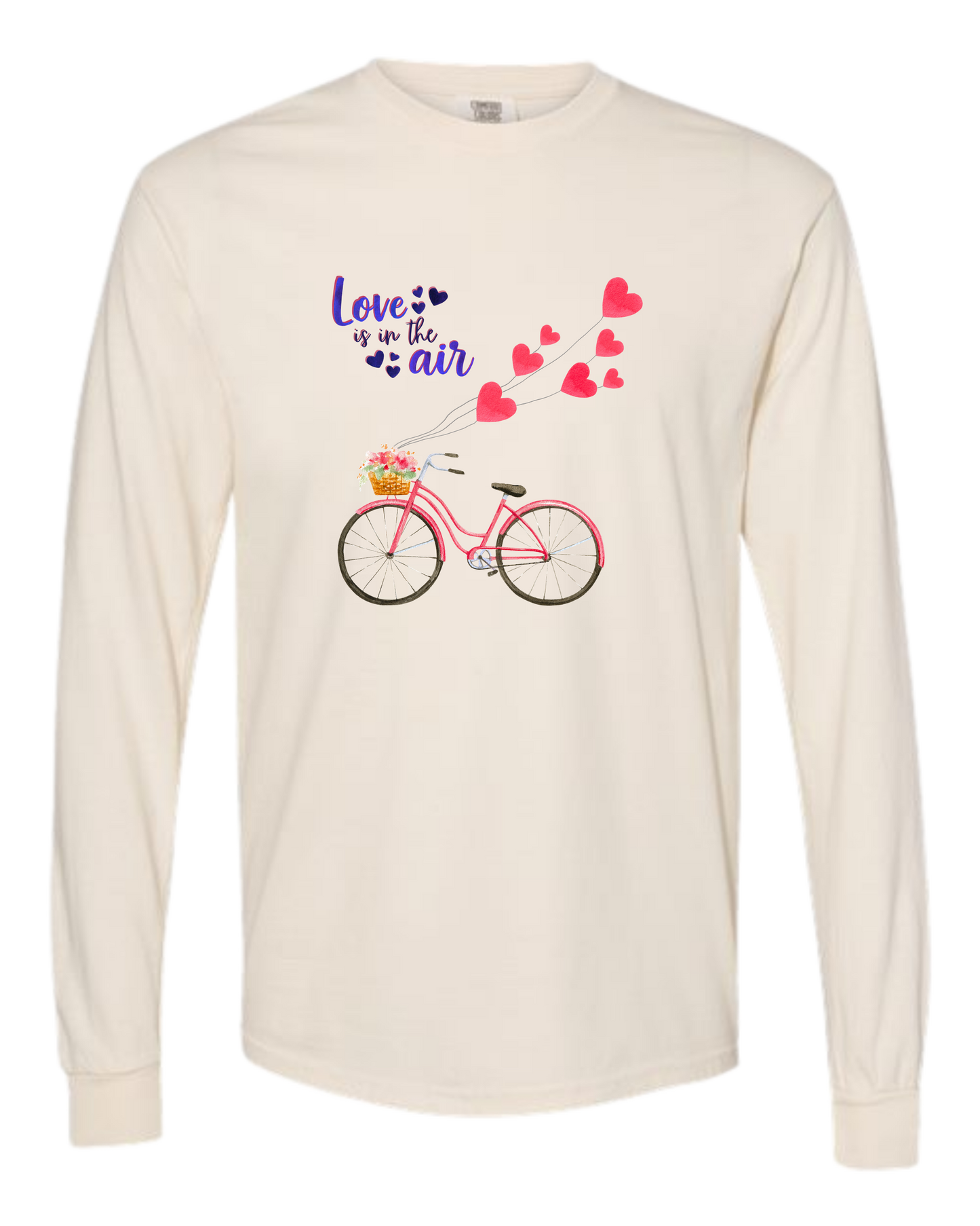 Love is in the Air - Comfort Colors - Heavyweight Long Sleeve Tee - Neutral Colors