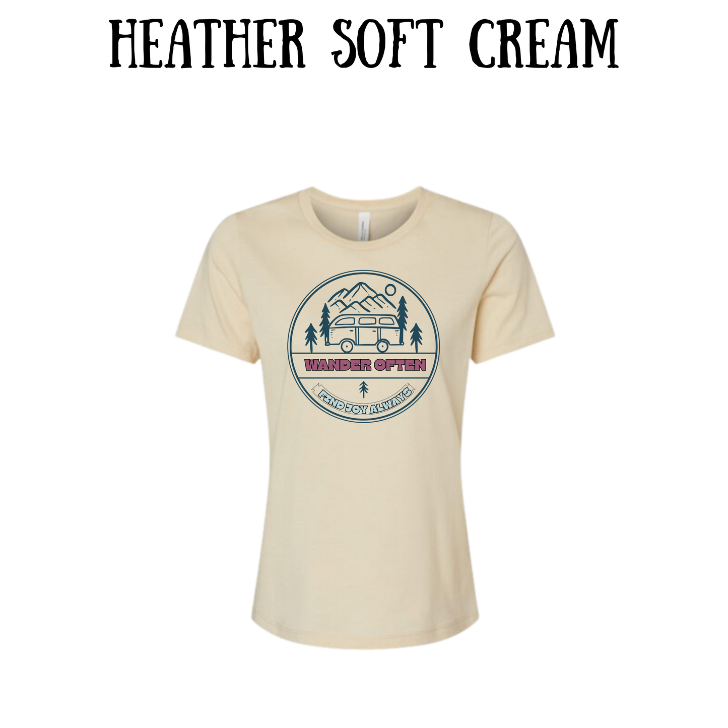 CP - Wander Often - Women's Relaxed Fit Tee - Neutrals