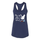 My Cat and I spill the tea about you - Bella+Canvas - Women's Jersey Racerback Tank
