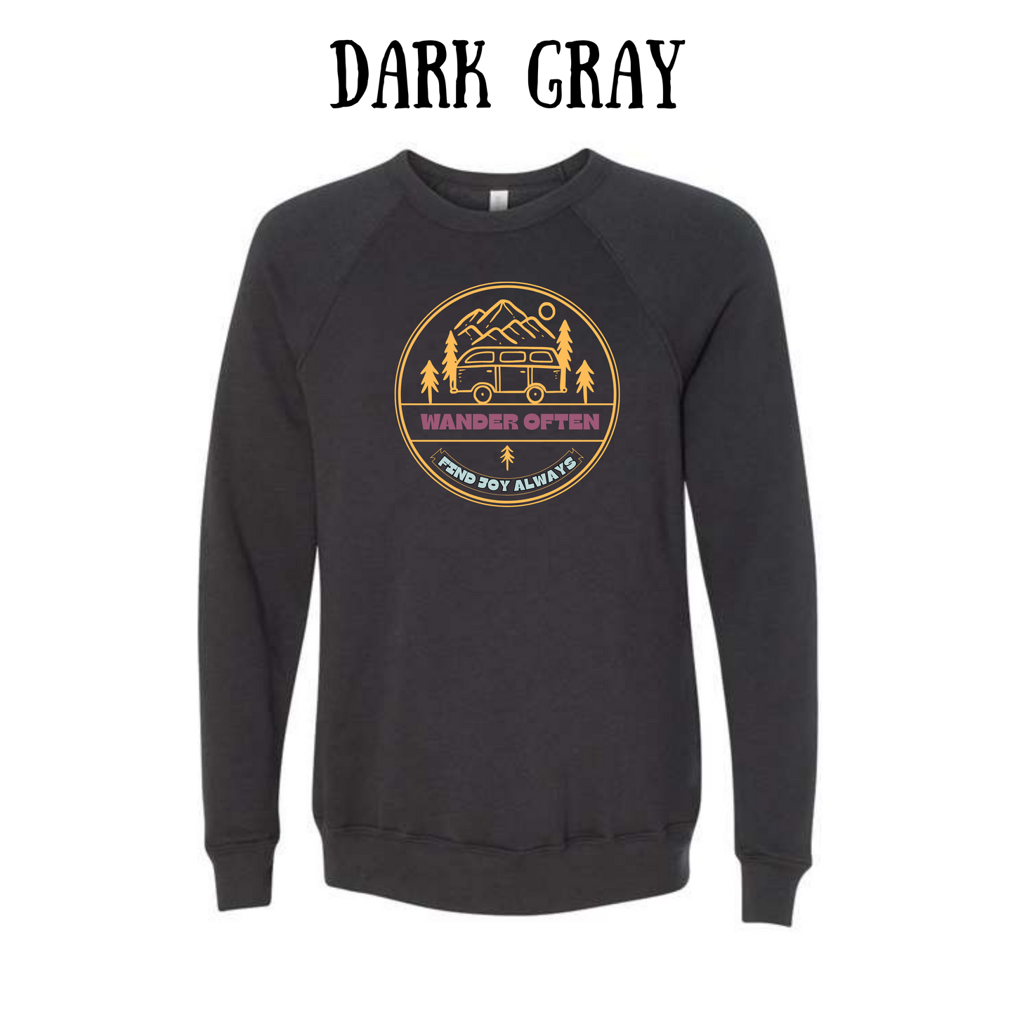 CP - Wander Often - Sponge Fleece Raglan Sweatshirt - Greens, Neutrals